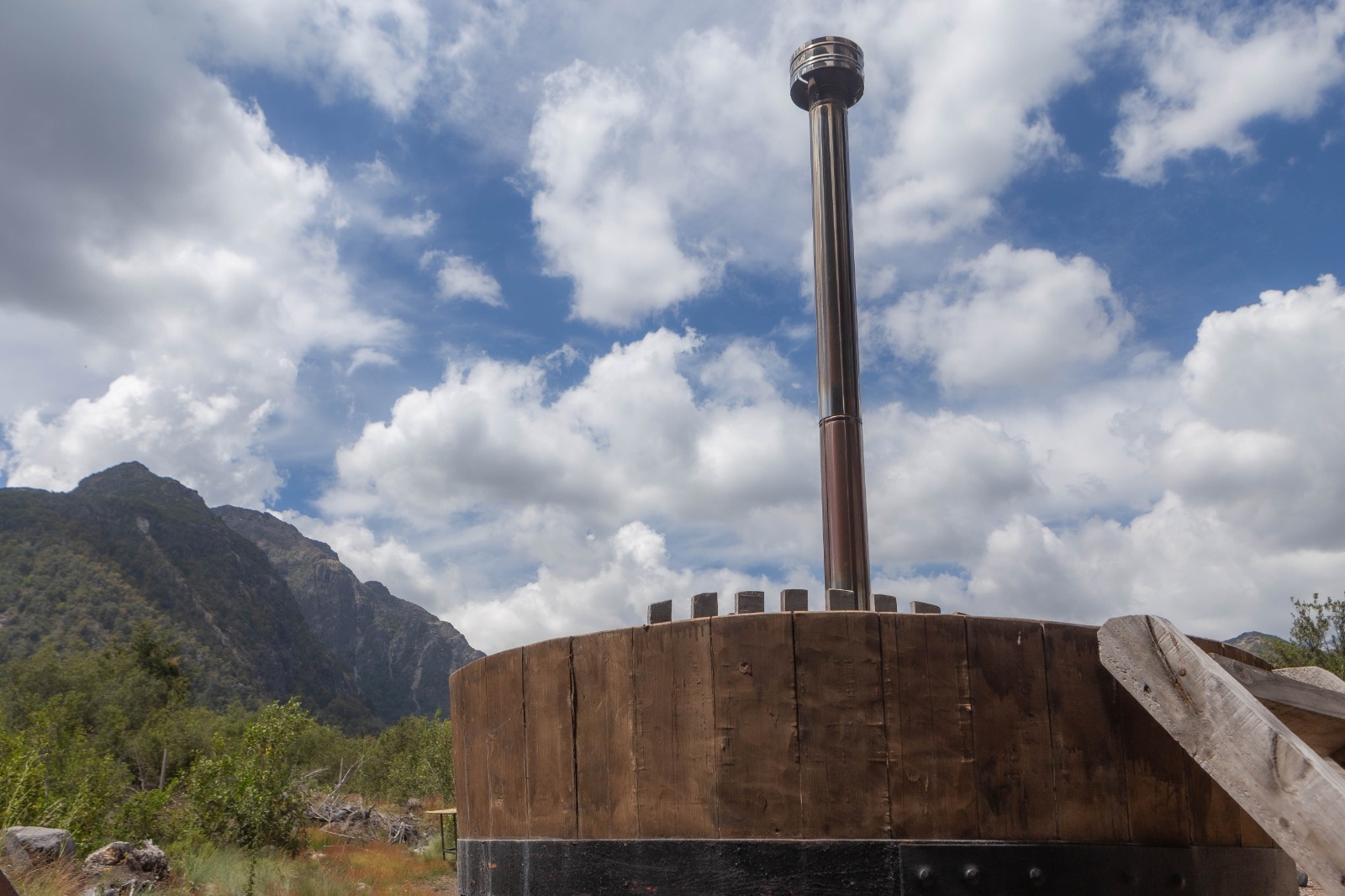 Cabañas en Las Trancas - Cabaña interior con vista al bosque